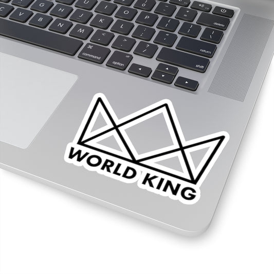 World King Black King Crown Kiss-Cut Stickers