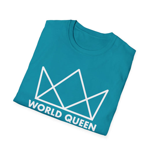 World Queen White Logo Softstyle T-Shirt