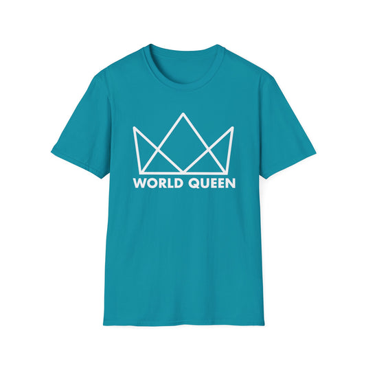 World Queen White Logo Softstyle T-Shirt